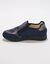   Fabriqué en UE Baskets zippées spécial pieds sensibles en tissu extensible (marine)