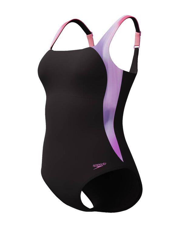 Maillot de bain 1 pièce LunaLustre (noir / violet)