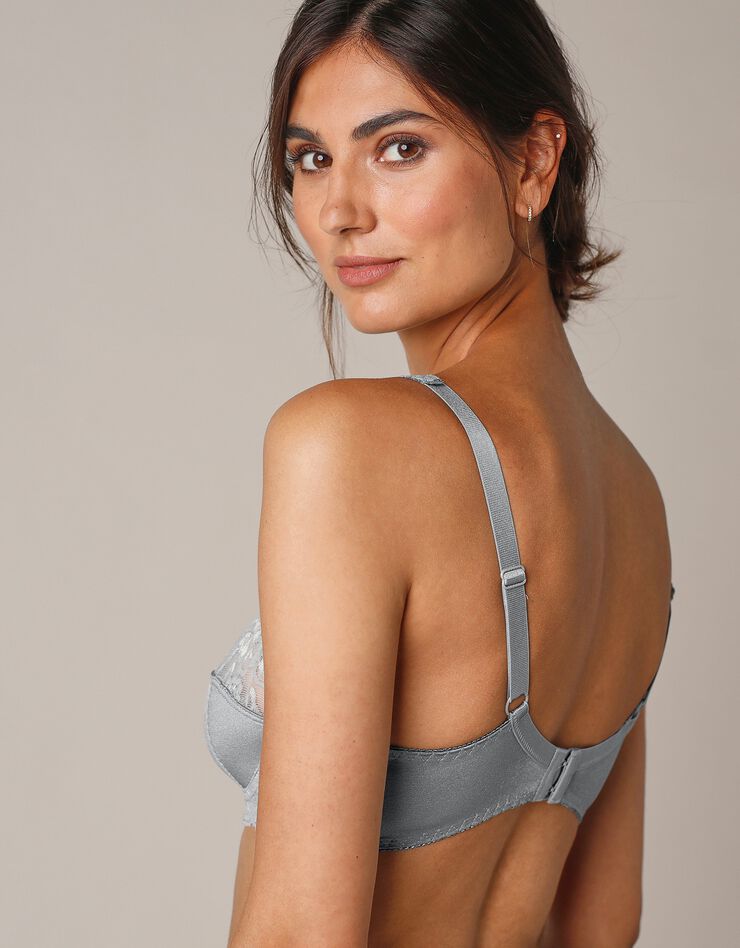 Soutien-gorge dentelle avec armatures Avila - lot de 2 (rouge pavot + gris) Soutien-gorge dentelle avec armatures Avila - lot de 2 (rouge pavot + gris)