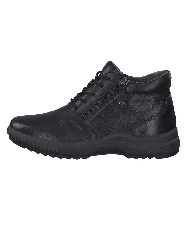 Bottines noir dessus cuir - largeur confort (noir) Bottines noir dessus cuir - largeur confort (noir)