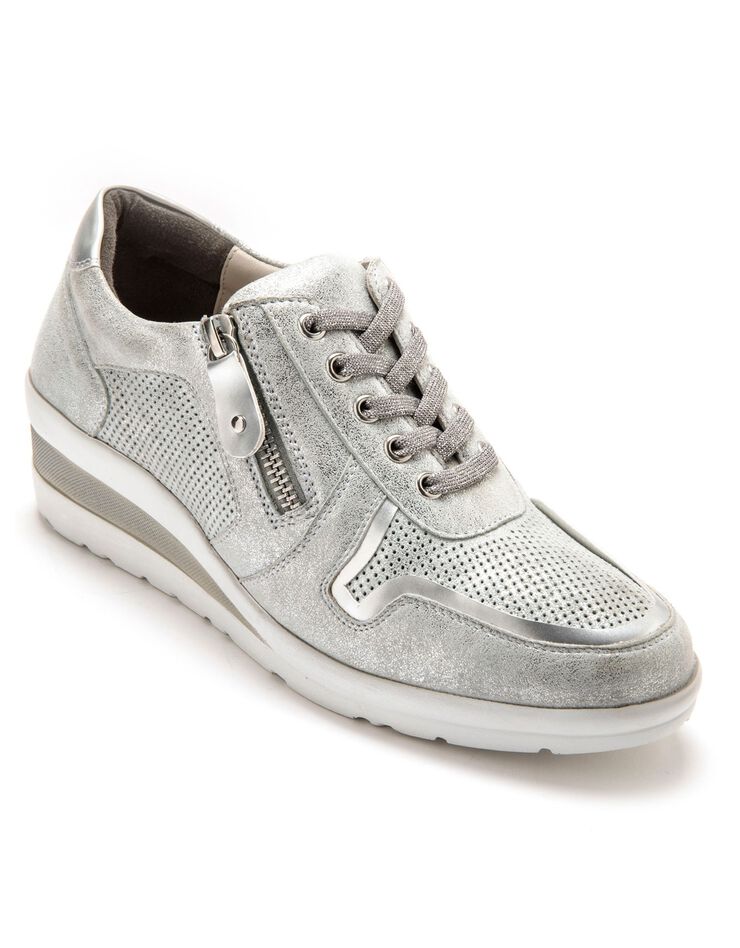 Derbies à lacets, petit compensé (argenté) Derbies à lacets, petit compensé (argenté)