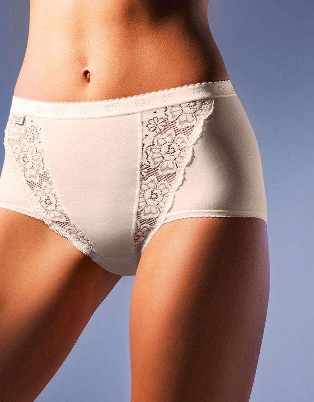Culotte maxi Chic, lot de 3 achetées + 1 GRATUITE (1) (nacré)