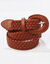 Ceinture tressée à boucle (caramel)