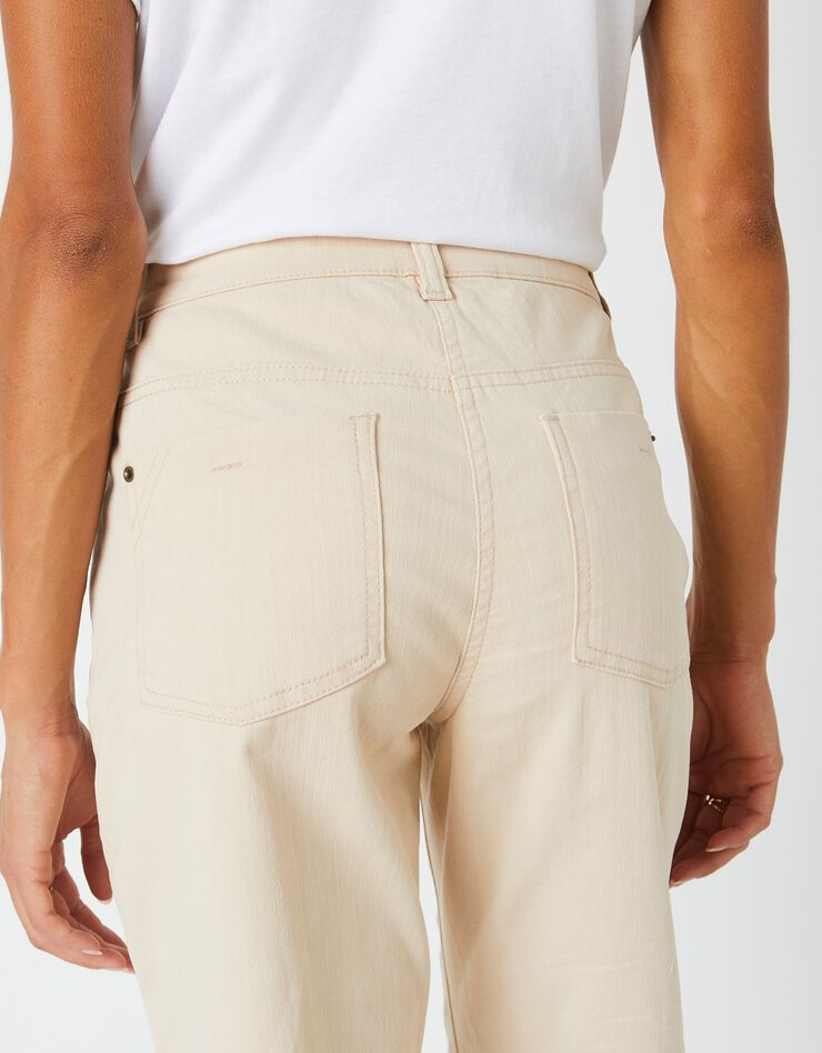 Jean stretch coupe mom couleur, spécial petites (grège) Jean stretch coupe mom couleur, spécial petites (grège)
