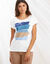 T-shirt boite imprimé "arty", maille jersey (bleu)