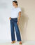 Jean coupe large stretch, petite stature (dark blue)