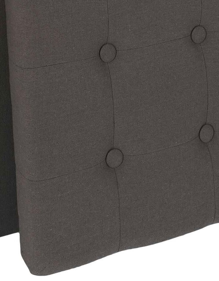Coffre-pouf pliable – 2 coloris (gris)