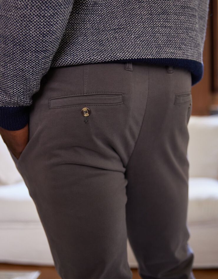 Pantalon chino toile gabardine (anthracite) Pantalon chino toile gabardine (anthracite)