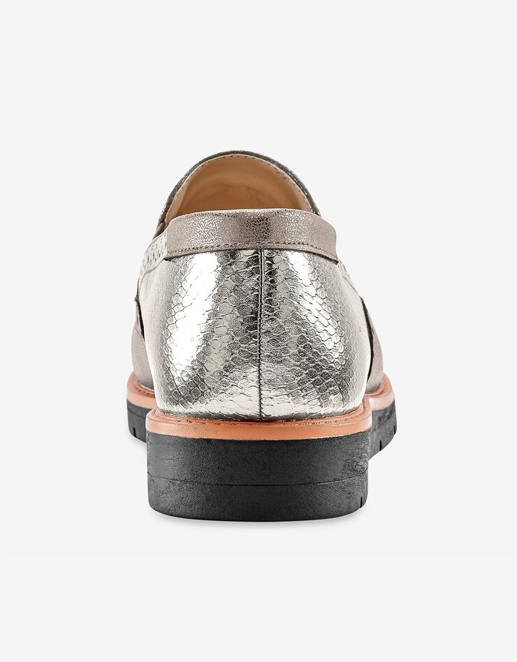 Slippers compensées à franges et pompons (bronze) Slippers compensées à franges et pompons (bronze)