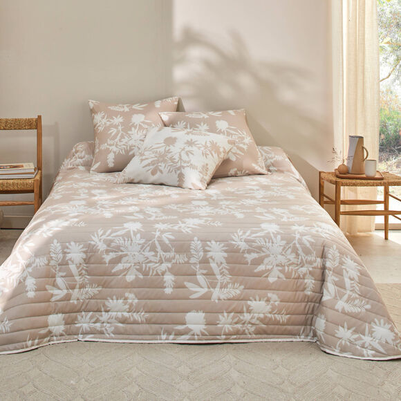 Couvre-lit matelassé imprimé Campagne (beige)