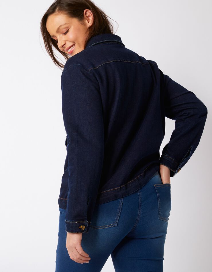 Veste boutonnée en denim stone (stone) Veste boutonnée en denim stone (stone)