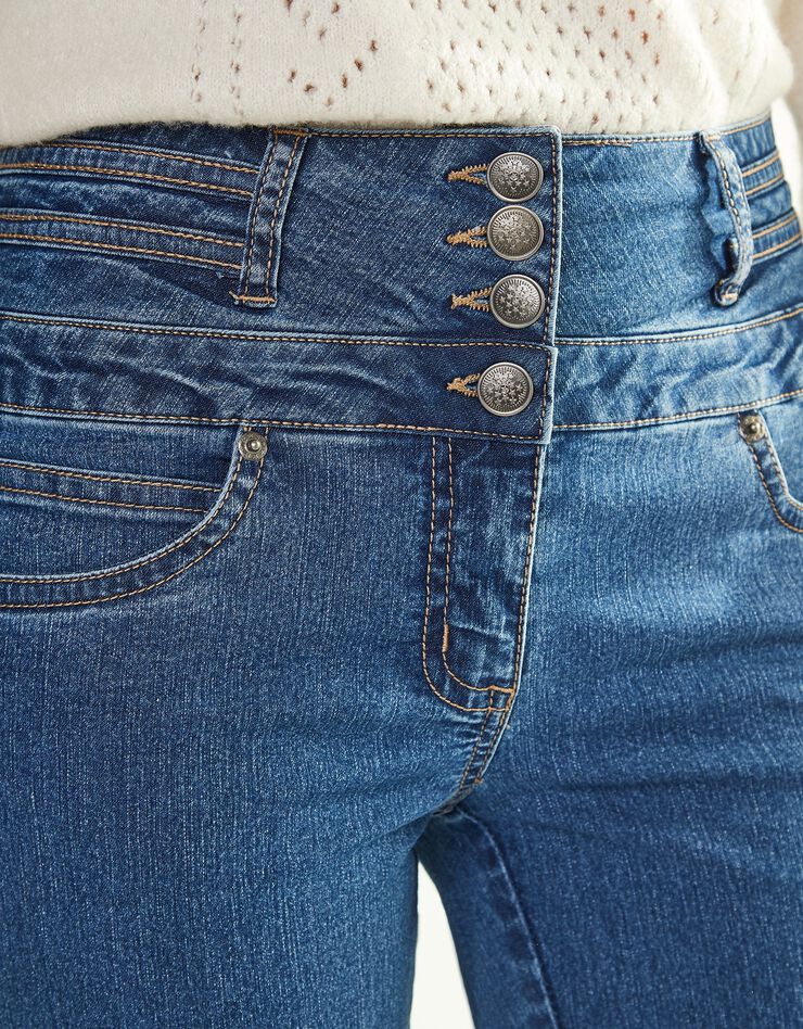 Jean coupe bootcut taille haute stretch - entrej. 78 cm (stone) Jean coupe bootcut taille haute stretch - entrej. 78 cm (stone)
