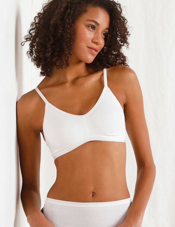 Soutien-gorge &laquo;&nbsp;Go Daily&nbsp; Coton&raquo;  coton stretch - sans armatures (ivoire)