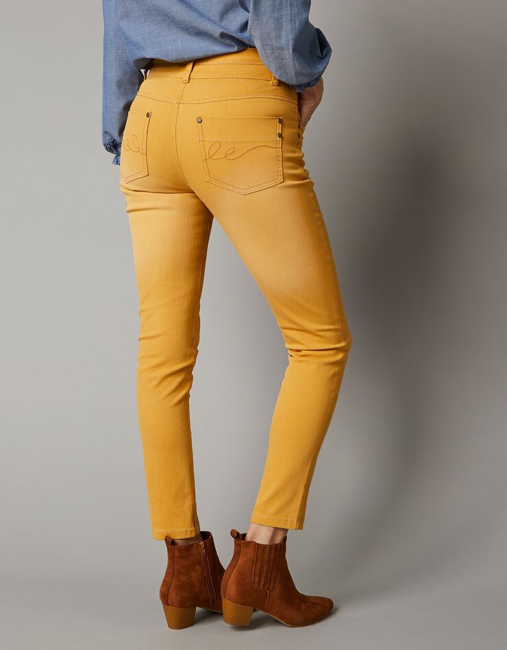 Jean 7/8ème fuselé couleur stretch (miel) Jean 7/8ème fuselé couleur stretch (miel)