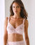 Soutien-gorge brodé microfibre sans armatures Sienne - lot de 2 (blanc + poudre)