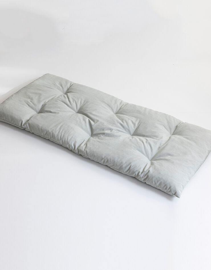 Long coussin de sol uni (gris)