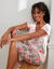 Pyjama pantacourt imprimé - coton modal (rose / kaki)