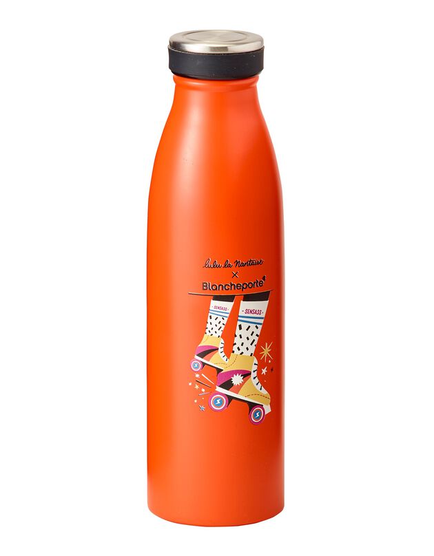 Gourde isotherme inox collection Lulu la Nantaise (orange)