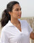 Polo manches courtes, maille jersey (blanc)
