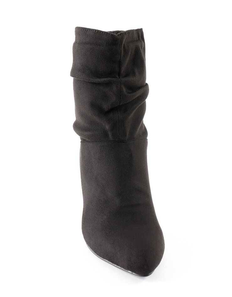 Bottes plissées mi-hautes (noir) Bottes plissées mi-hautes (noir)