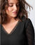 Robe housse manches plumetis (noir)