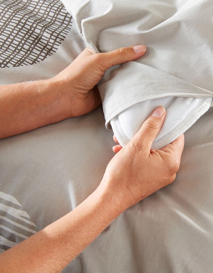 Linge de lit Diane - coton (taupe)