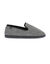 Pantoufles style charentaises dessus chevrons (gris foncé) Pantoufles style charentaises dessus chevrons (gris foncé)