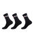 Chaussettes hautes sport - lot de 3 paires (noir)