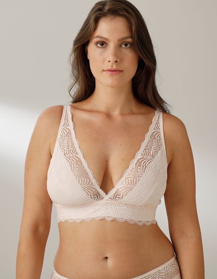 Soutien-gorge forme foulard en dentelle stretch Taripa - sans armatures (nude) Soutien-gorge forme foulard en dentelle stretch Taripa - sans armatures (nude)