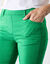 Corsaire stretch coutures affinantes (vert menthe)