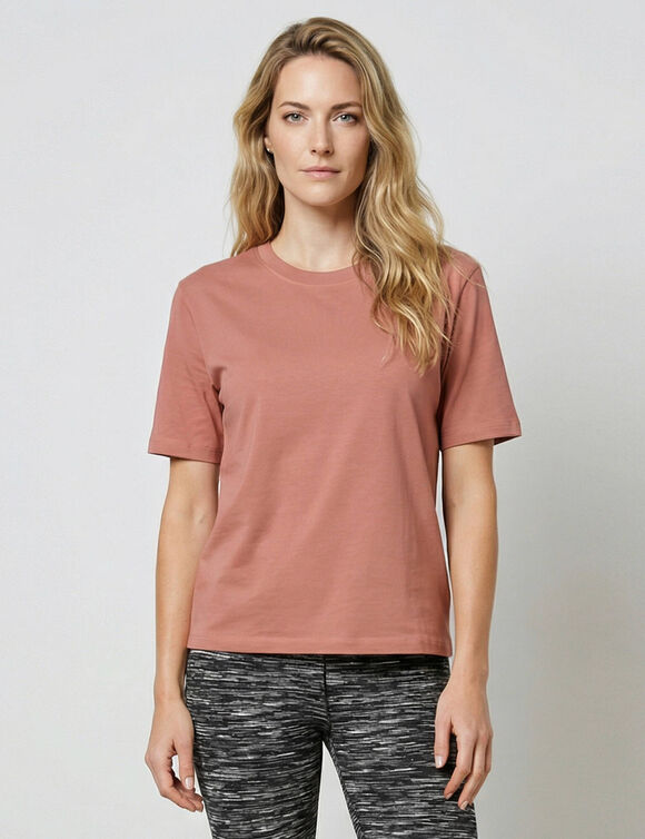 T-shirt bo&icirc;te manches coudes (p&ecirc;che)