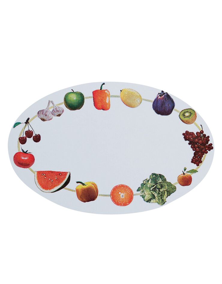 Etiquette de cuisine motif fruits - lot de 100 (fruits / légumes)