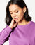 Sweat molleton uni (raisin)