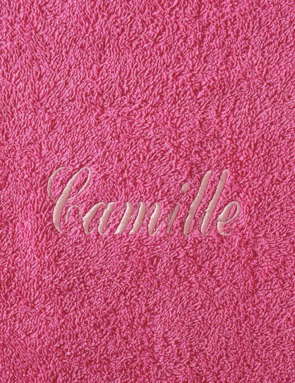 Collection serviettes de bain personnalisables confort moelleux (fuchsia)