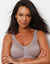 Soutien-gorge coton uni et plumetis ouverture devant - sans armatures (vison)