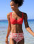 Haut de maillot de bain avec armatures Solaro - forme balconnet (grenadine)