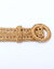 Ceinture en raphia, boucle ronde (naturel)