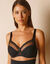 Soutien-gorge grand maintien en maille sculptante - avec armatures (noir)