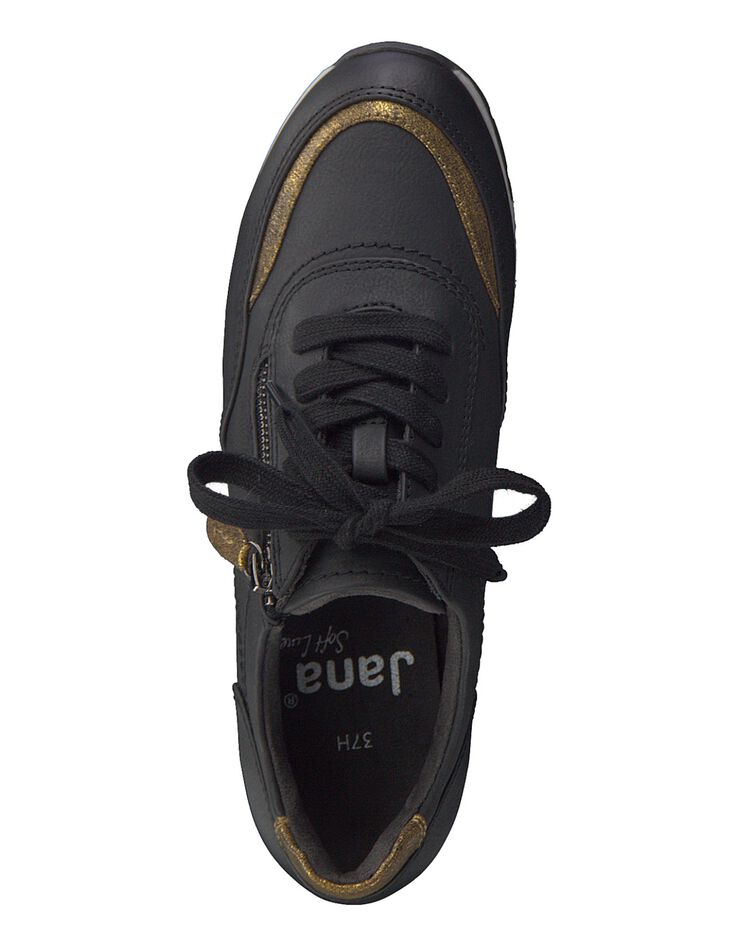 Baskets sneakers noir - largeur confort (noir)