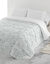 Couette microfibre imprimé confettis 200 g/m² (blanc / gris)