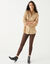 Chemise liquette imprimé minimaliste (chocolat / corail)