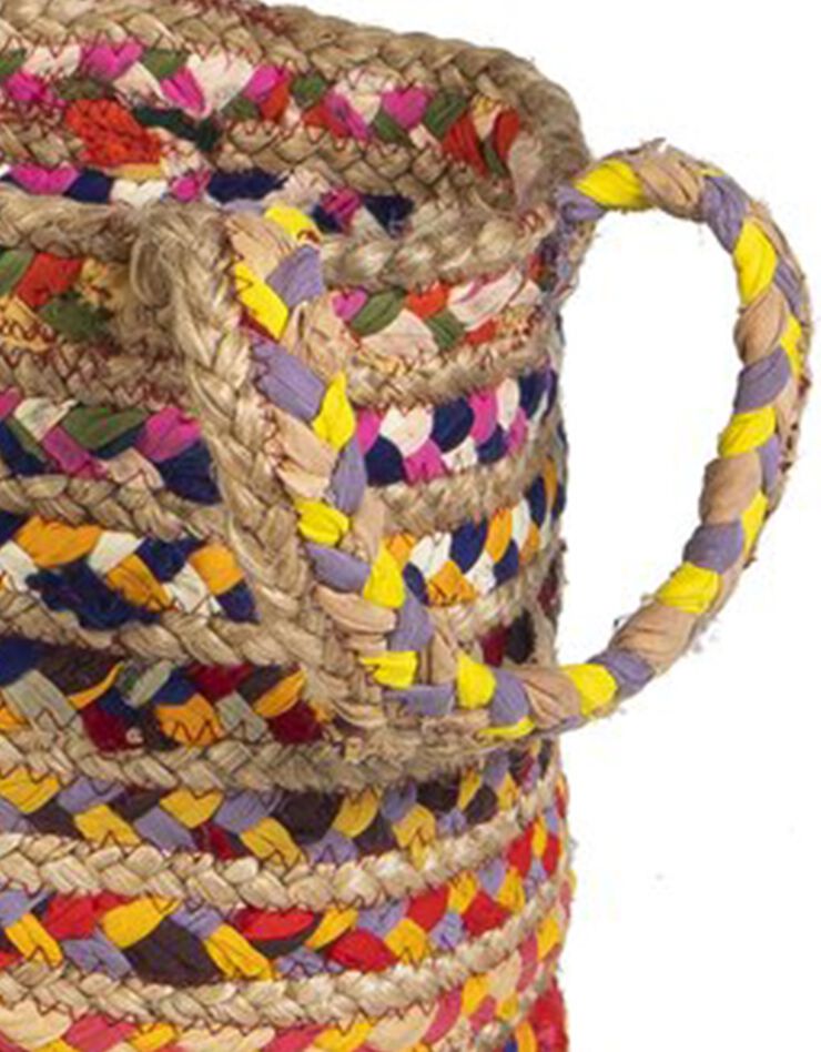 Panier de rangement en jute multicolore (multicolore)