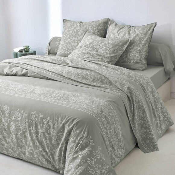 Linge de lit Jade - coton 57 fils/cm&sup2; (kaki clair)