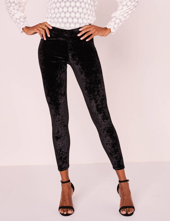 Legging maille velours (noir)