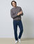 Pull col rond 80% laine (anthracite)