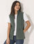 Veste polaire zipp&eacute;e sans manches (bronze)