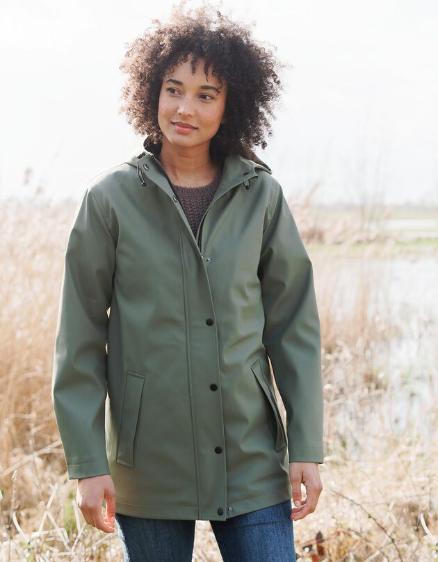 Ciré imperméable en polyester recyclé(**) (kaki clair)