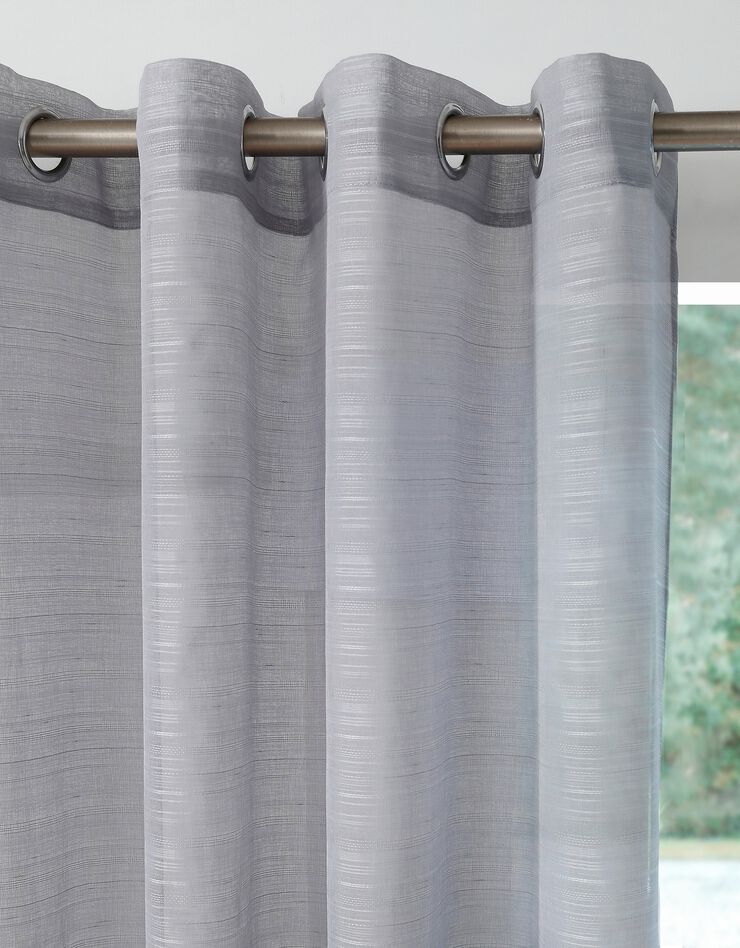 Panneau voile fines rayures (gris)
