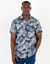 Chemise imprimée manches courtes (marine)