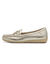 Mocassins cuir métallisés (doré)